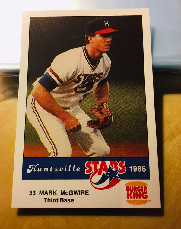 1986 Huntsville Stars Mark McGwire Minor League Rookie ...