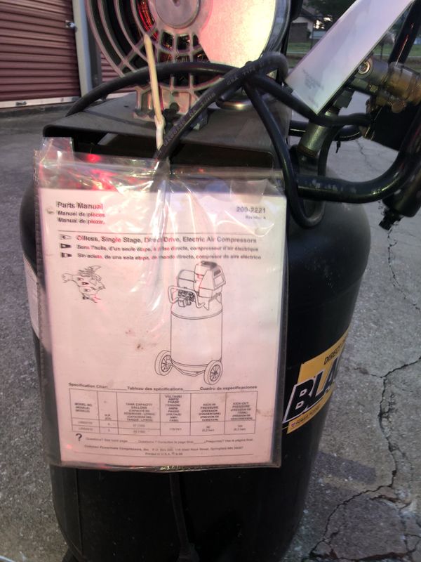 Coleman Powermate Black Max 27 Gallon 5 HP Direct Drive Air Compressor