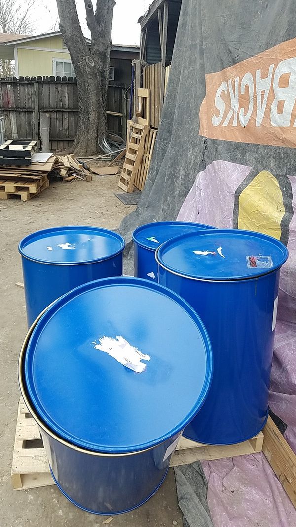 55 gallon drums.* Can be used as food grade . Call for details for Sale in San Antonio, TX OfferUp