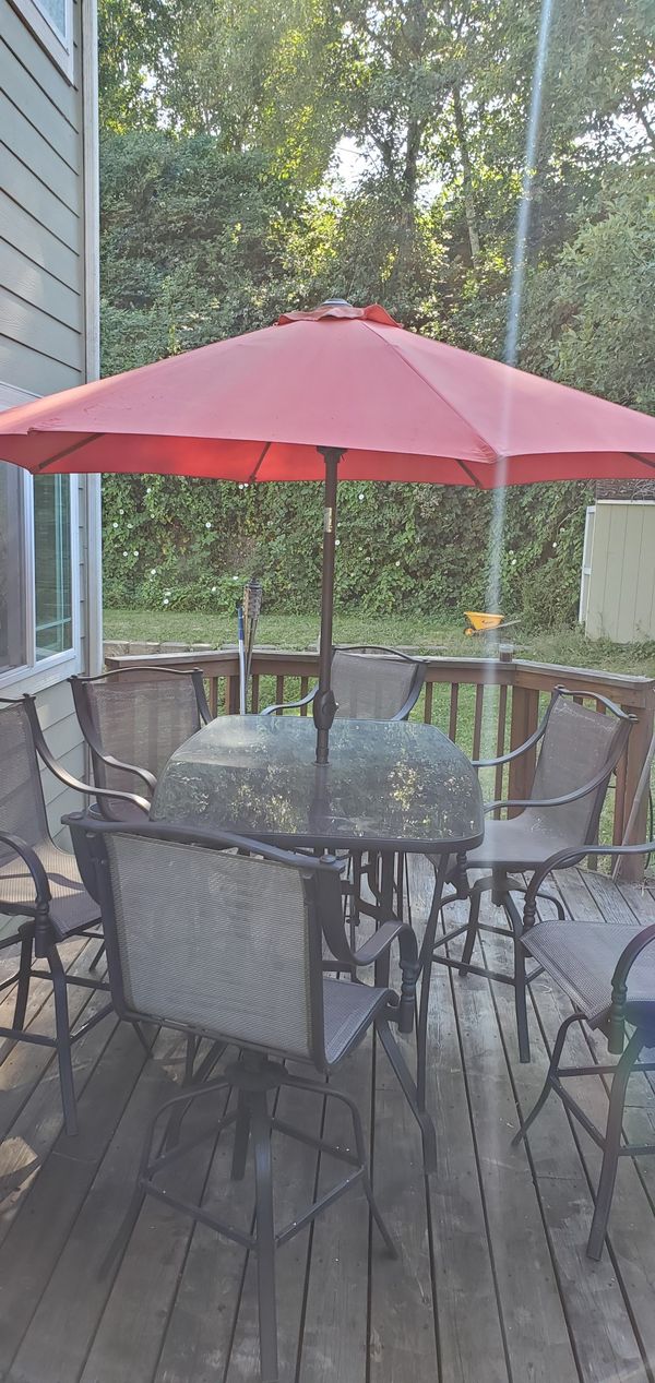 Bar Height Patio Furniture/W Umbrella for Sale in Seattle, WA OfferUp