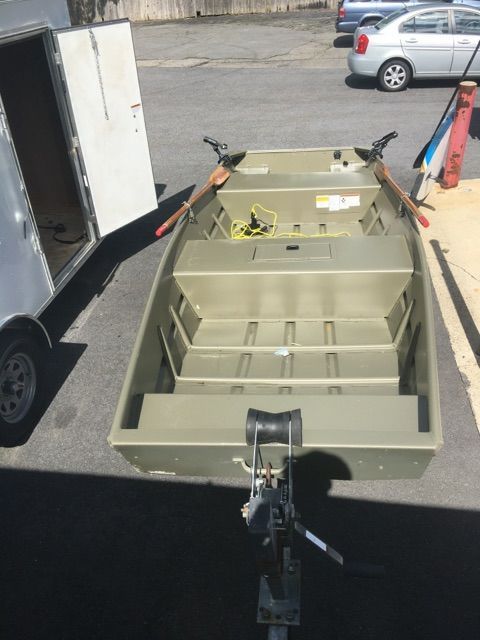 15 ft Tracker Jon Boat with trailer for Sale in Torrington, CT - OfferUp