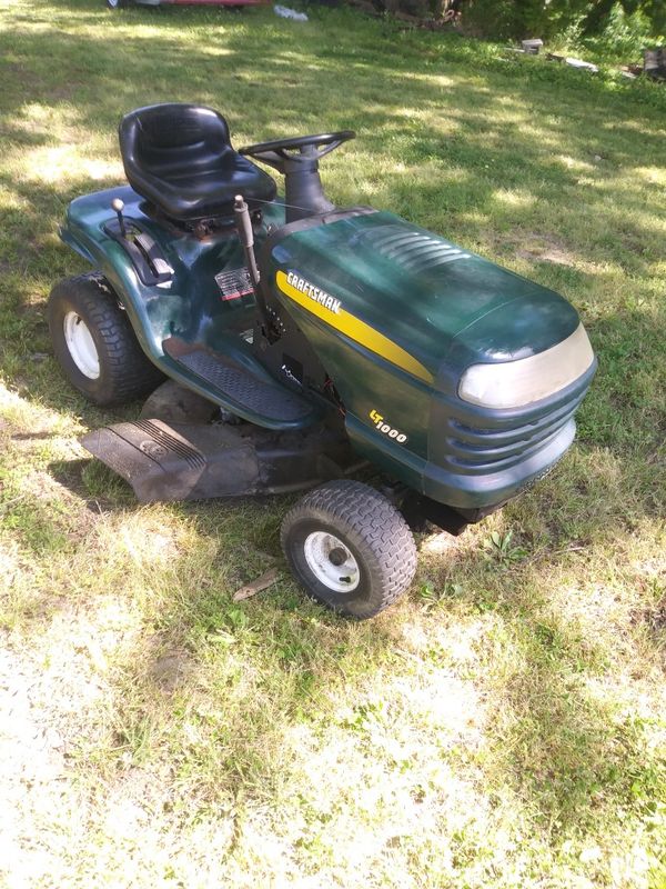 Craftsman 42 inch lt 1000 riding lawn mower for Sale in ...