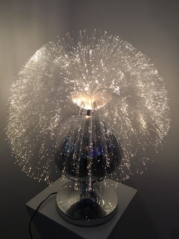 Vintage And Super Cool Fantasia Subburst Model 4000 Fiber Optic Lamp 300sold