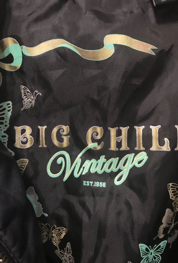 big chill vintage faux leather jacket