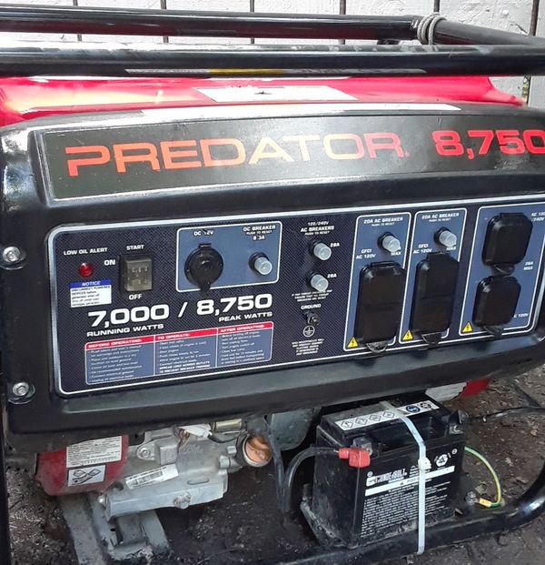 PREDATOR GENERATOR 8750 Max Starting/7000 Running Watts, 13 HP (420cc