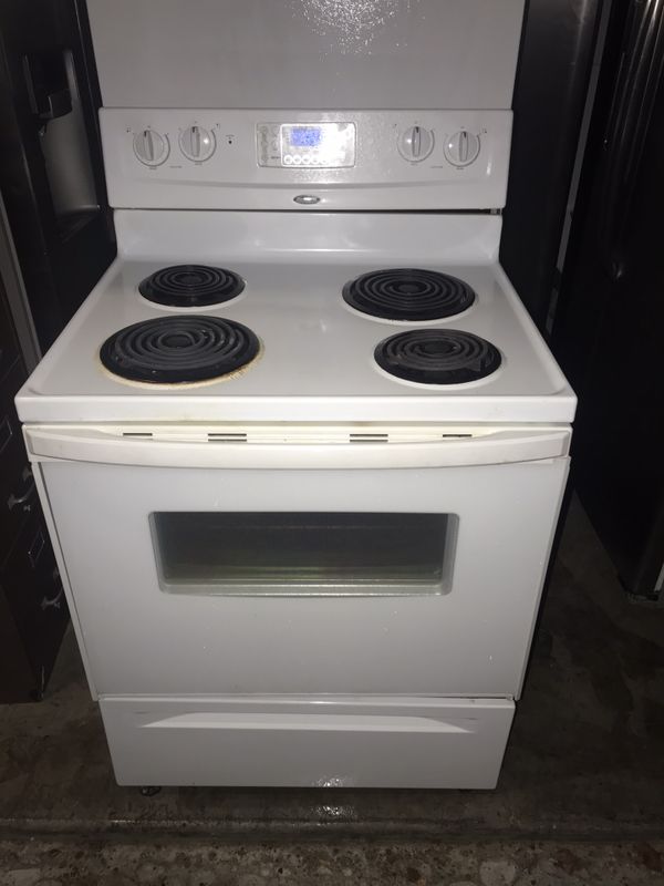 whirlpool electric self cleaning stove