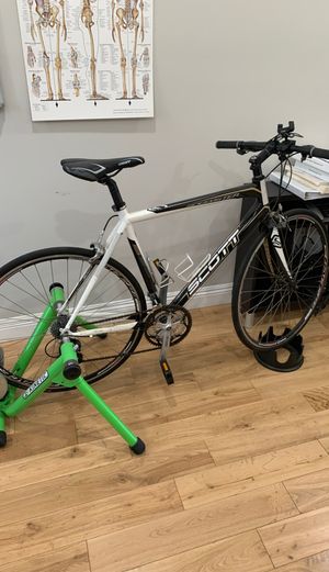 Scott Speedster bike + Kinetic trainer for Sale in South Pasadena, CA
