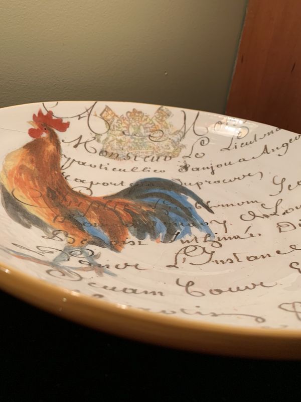 WilliamsSonoma Rooster script Collection Discontinued French pasta