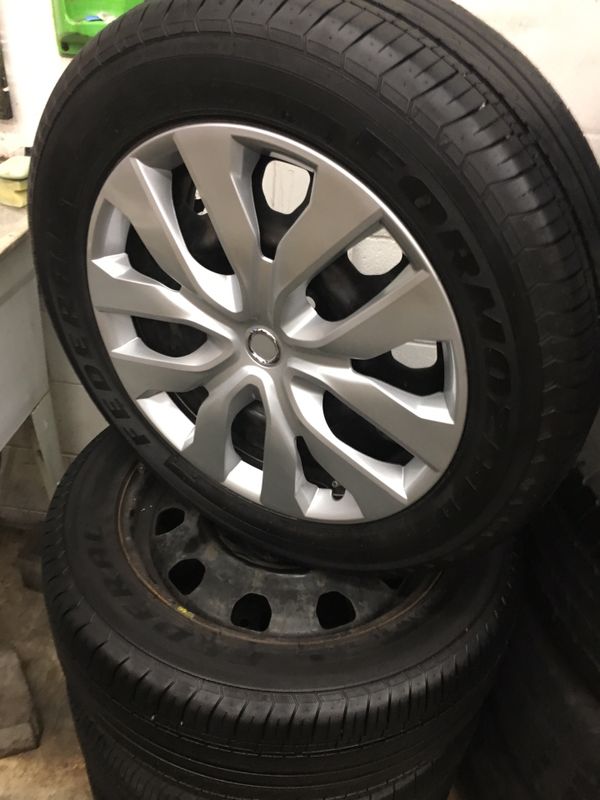USED WHEELS AND TIRES 17 INCH (5x114.3) TIRE 225/55/17 FOR SALE 350