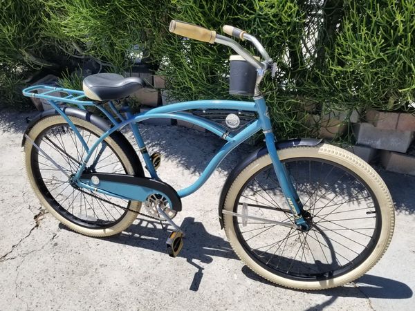 huffy beach cruiser blue