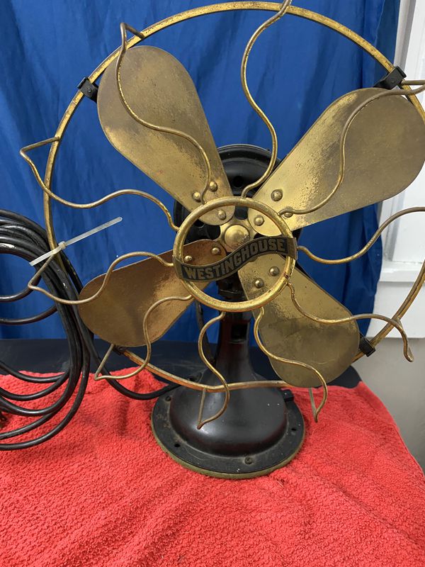 ANTIQUE WESTINGHOUSE L64848P Brass Oscillating Fan for Sale in ...
