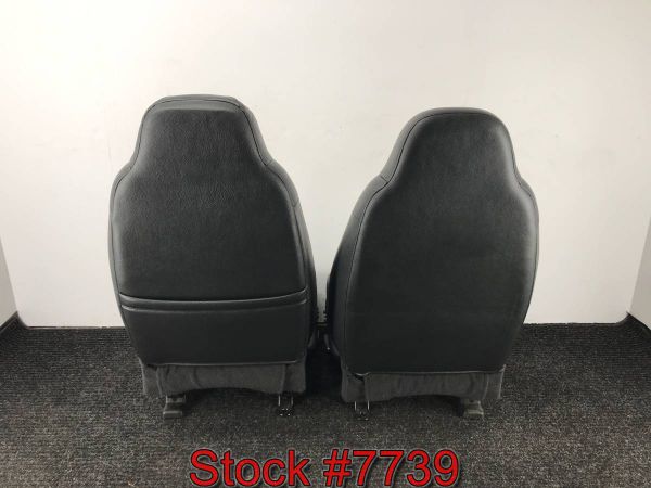 1998 - 2003 Dodge Durango Black Leather Power Heated Bucket Front Seats