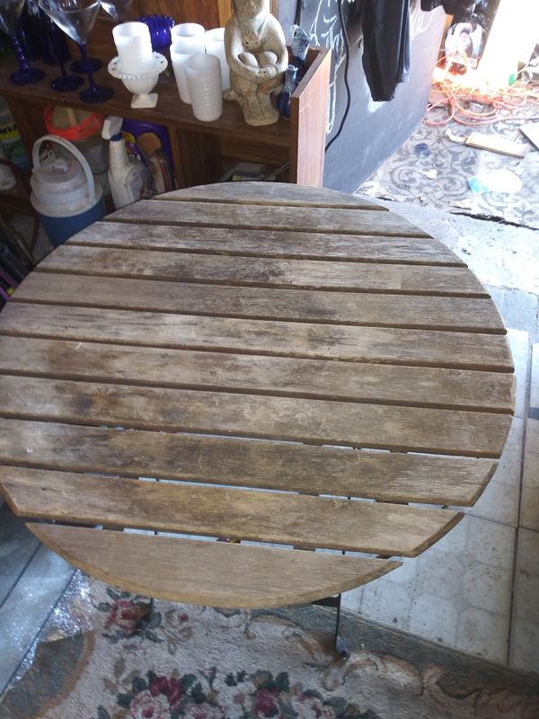 Outdoor patio furniture made out of teak wood for Sale in Pasadena, TX