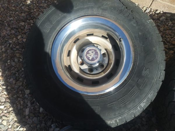 Nice set of 4x4 Chevy rally wheels 6 lug. for Sale in Tucson, AZ - OfferUp