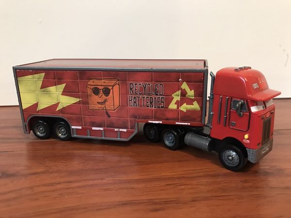 disney cars jerry recycled batteries hauler