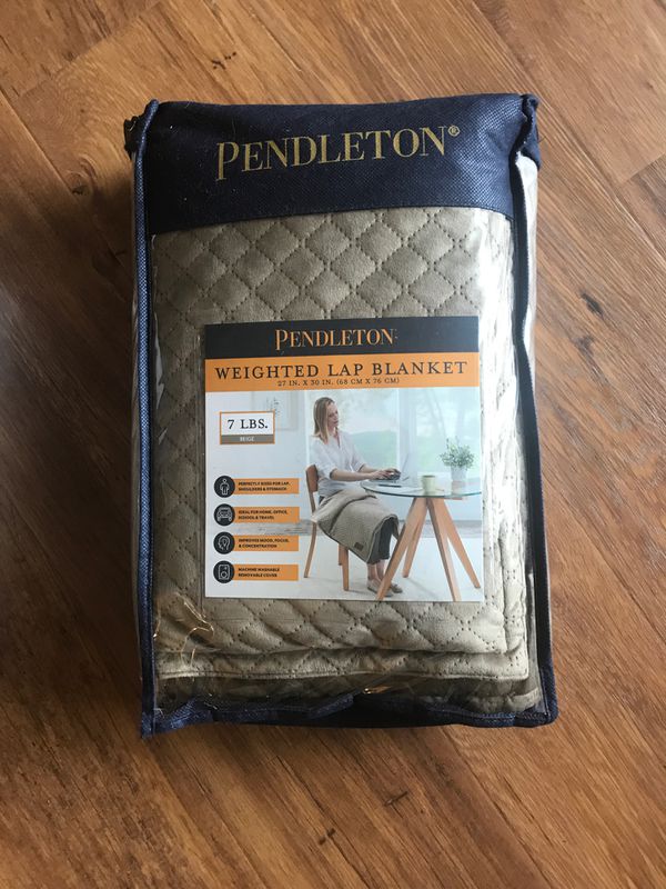 7lb Weighted Pendleton Lap Blanket beige for Sale in BETHEL, WA - OfferUp