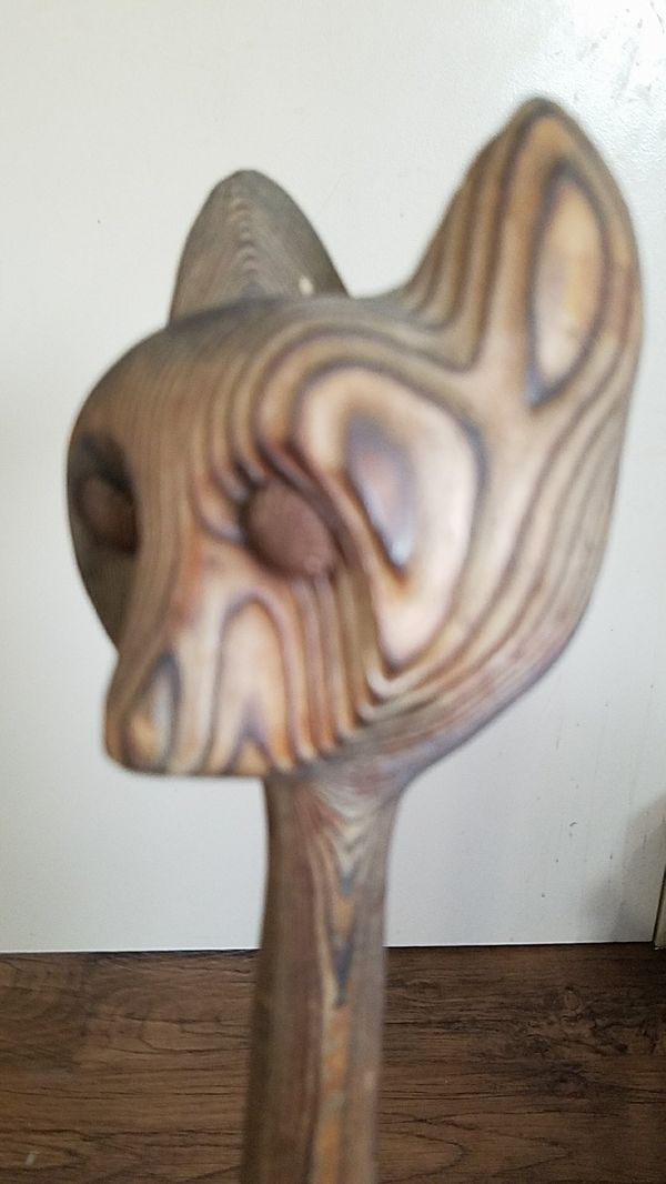 Wooden cat carving for Sale in Longview, WA - OfferUp