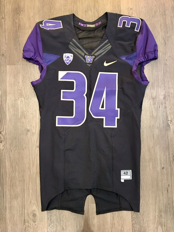 Authentic Game Used Washington Huskies Football Jersey for Sale in ...