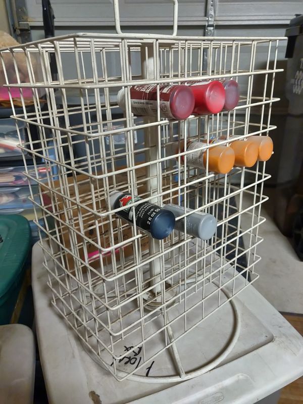 Revolving/Carousel Style Acrylic Paint Organizer Storage Holds 180