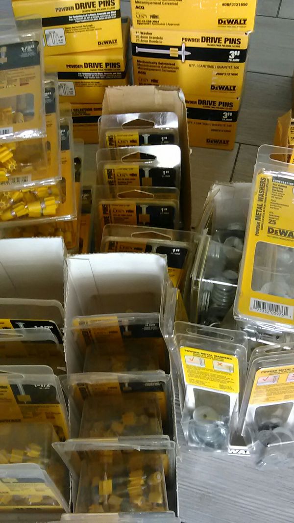 DeWalt Ramset power load Drive Ramset pins charges washers for Sale in