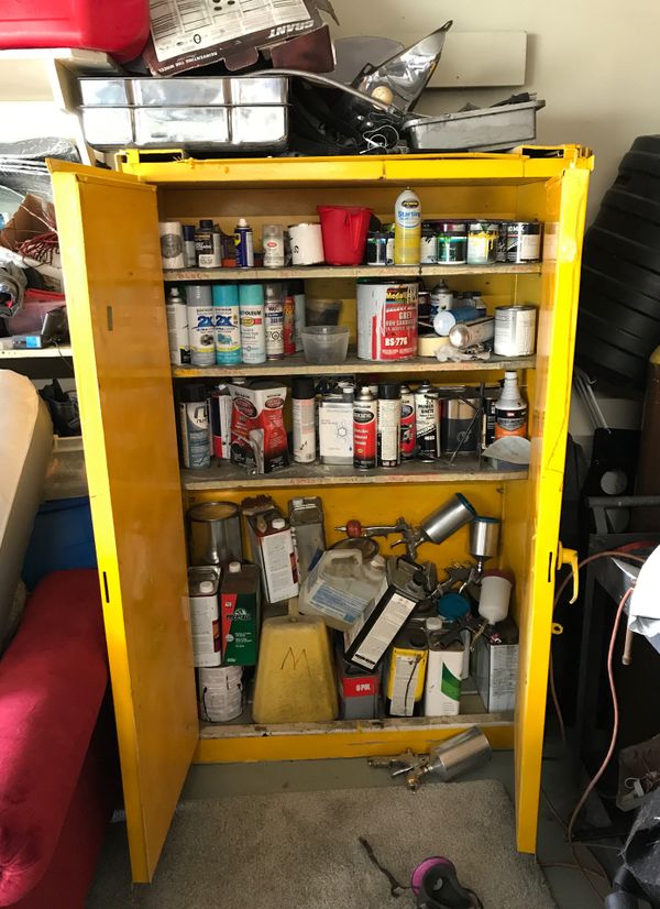 Fireproof Paint hazardous materials locker for Sale in San