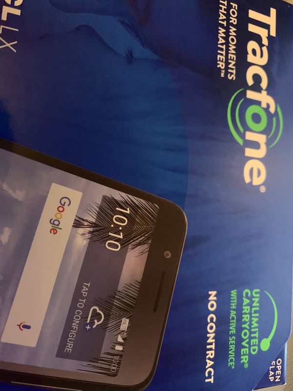 Tracfone TCL Phone with 1 year Service 1500 Min/Text/Internet for Sale