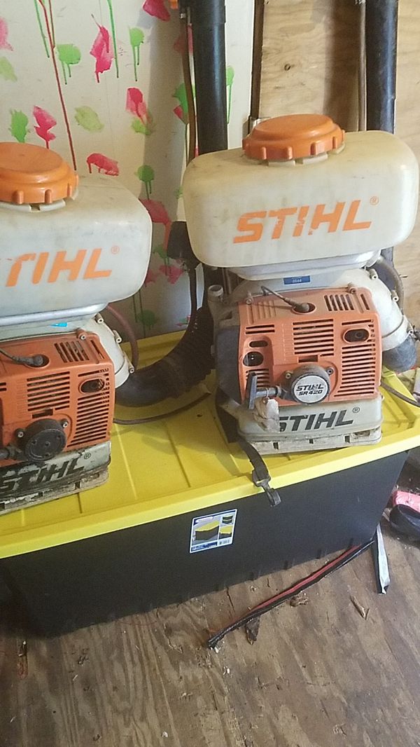 Stihl backpack fogger for tree and shrub mosquitoes all sorts of stuff