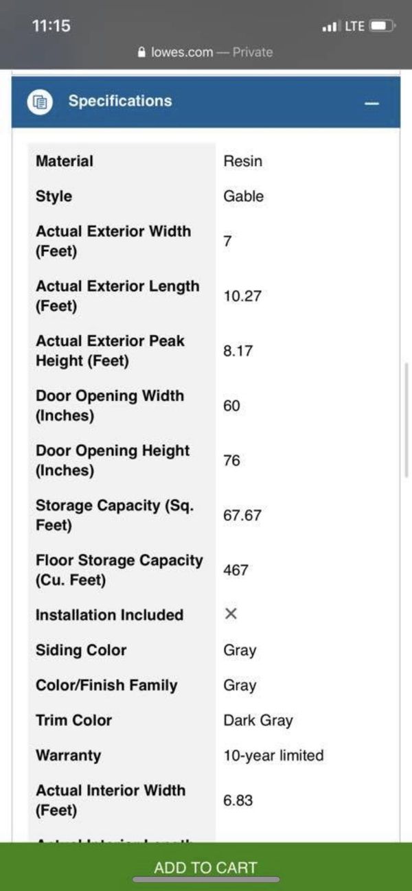 CRAFTSMAN 7x10 STORAGE SHED ***NEW*** for Sale in Cerritos, CA - OfferUp