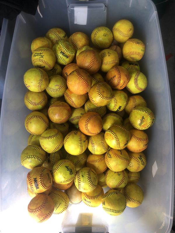 EST. 100 10” used softballs for Sale in Windermere, FL OfferUp