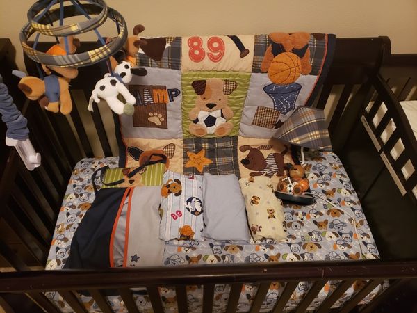 Lambs And Ivy Bow Wow Buddies Crib Set For Sale In Lacey Wa Offerup