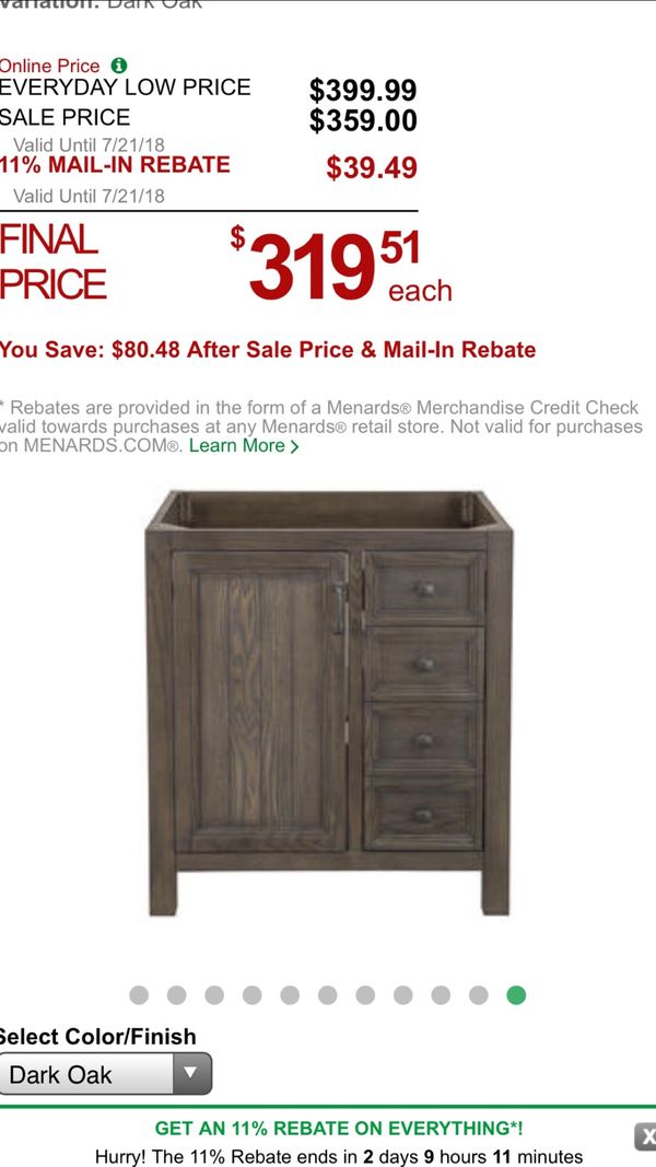 Hiland Vanity Dark Oak For In Bridgeview Il Offerup