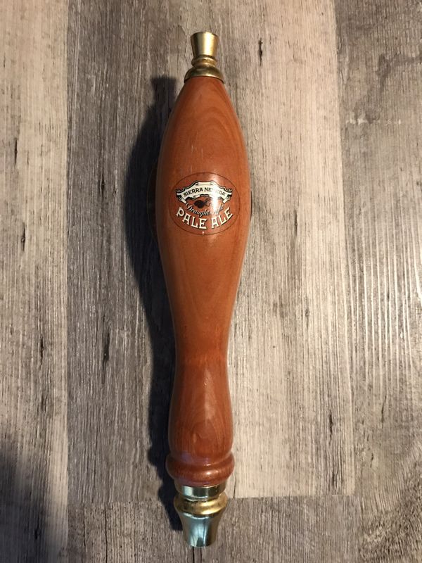 Collectible Sierra Nevada Draught Style Pale Ale Beer Wooden Beer Tap