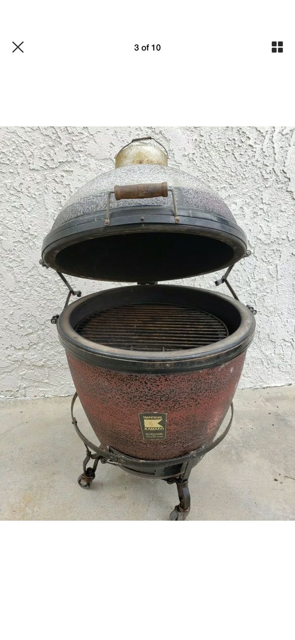 Original Japanese Imperial Kamado BBQ Smoker Grill & Cooker 5 with