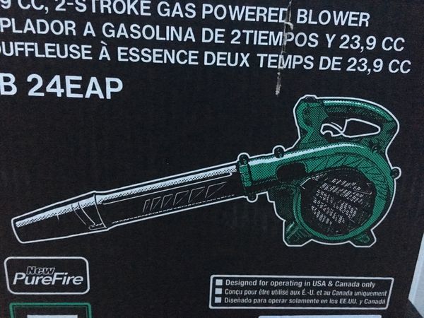 BRAND NEW Hitachi RB24EAP Gas Powered Leaf Blower with 23.9cc 2-Cycle