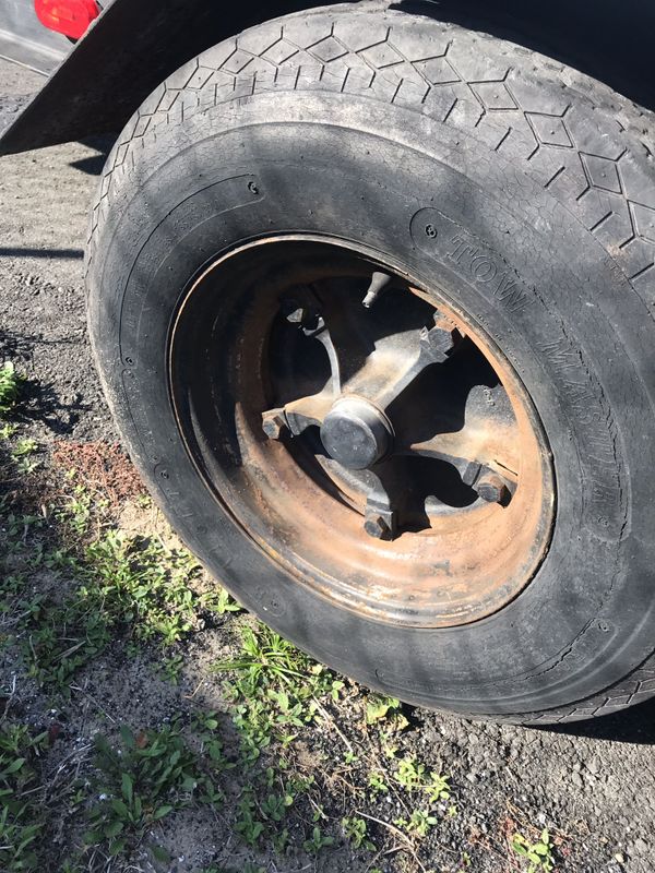 Trailer wheels rims tires mobile home axle type for Sale in Davenport