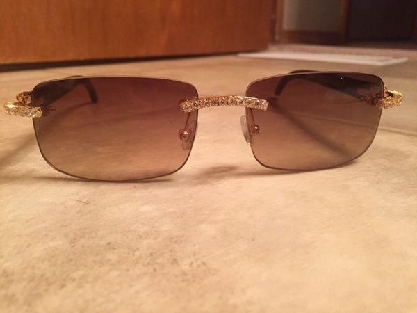 cartier glasses buffs with diamonds