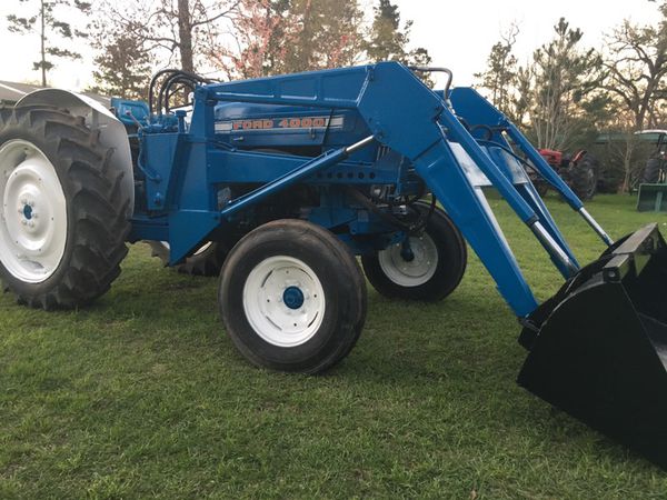 Ford 4000 Diesel Tractor With Front End Loader And Brushhog Mower For Sale In Hockley Tx Offerup