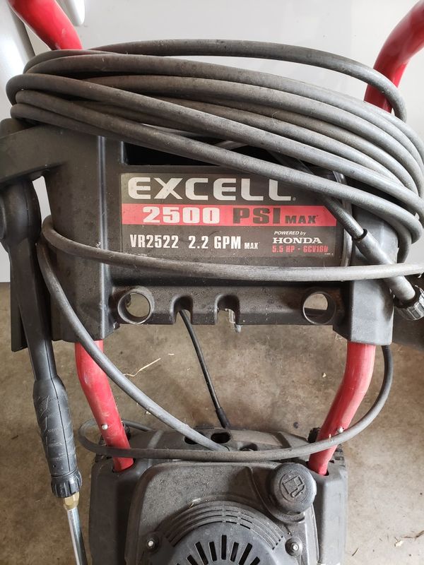 Excell 2500 psi vr2522 gas pressure washer honda for sale in yelm wa
