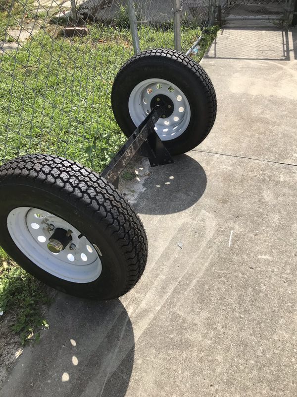 New Trailer Axel , Wheels and Tires 4 Lug 175/80/13 for Sale in Deltona