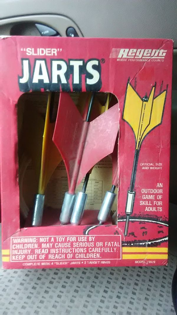 Vintage Jarts Lawn Darts in box Skill Game for Adults for Sale in Alton