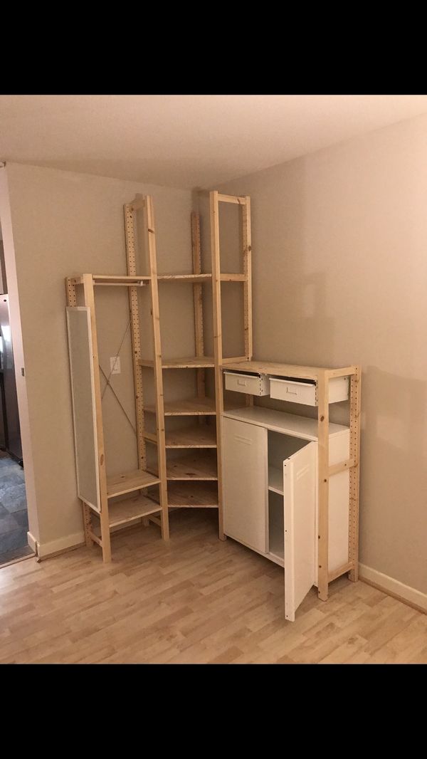 IKEA Ivar Shelving Unit Wardrobe Corner Shelf for Sale in ...