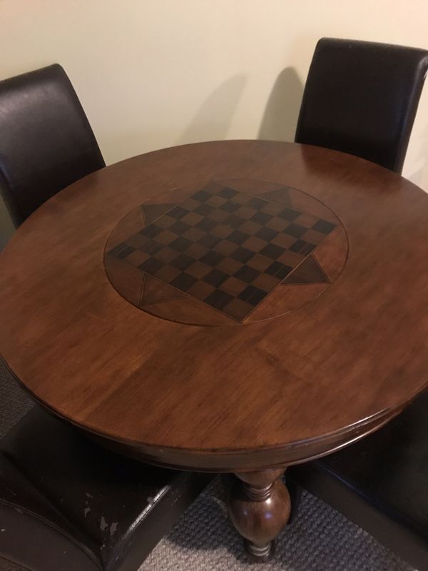 Beautiful round wooden game table for Sale in Raleigh, NC ...