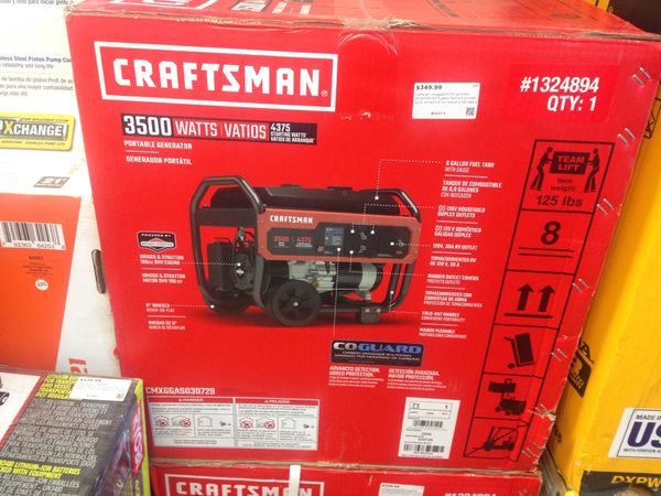 Craftsman 3500 watts portable generator. for Sale in Pompano Beach, FL
