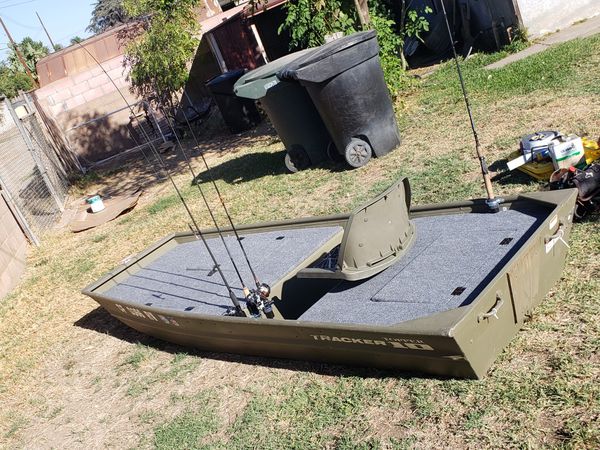 jon boat decked tracker topper 10 ft for sale in pomona