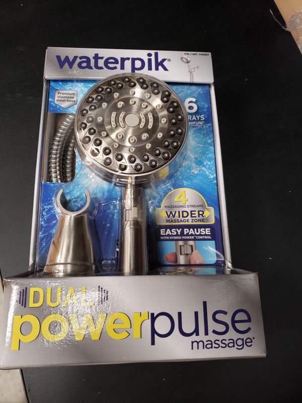 Waterpik dual power pulse massage hand held shower head for Sale in