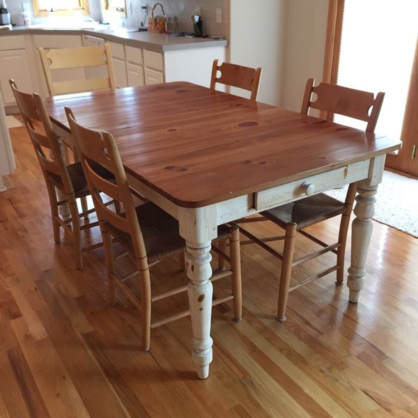 Ethan Allen Farmhouse Pine Collection - Dining Table, Chairs, and Sofa