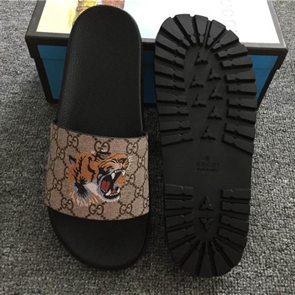 gucci tiger slides real vs fake