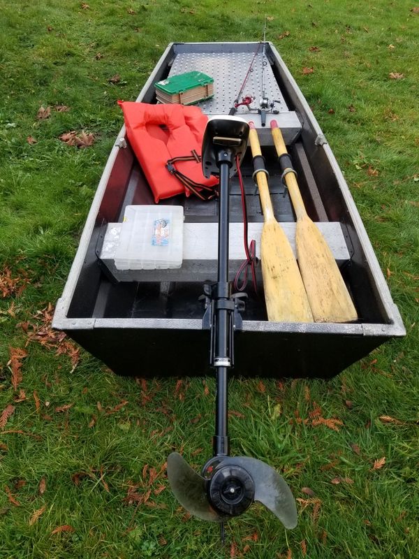 10' Aluminum Jon boat with 27lb thrust MinnKota electric motor for Sale in Auburn, WA OfferUp