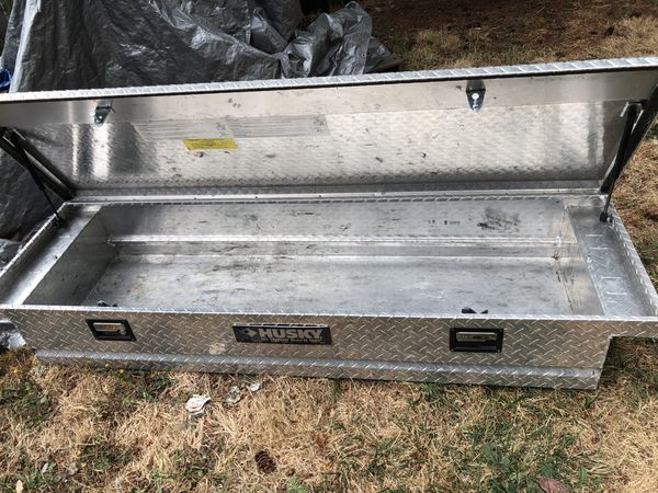 Husky Diamond Plate Aluminum Full Size Crossbed Truck Tool Box for Sale ...