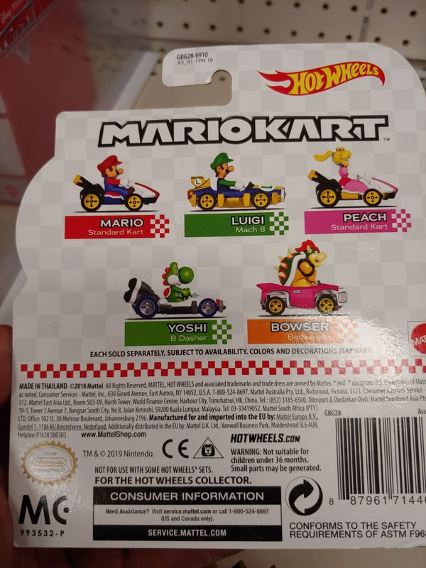 Princess Peach Mario Kart hot wheel 1:64 scale new for Sale in Long ...